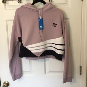 Adidas Crop Hoodie Light Purple XL